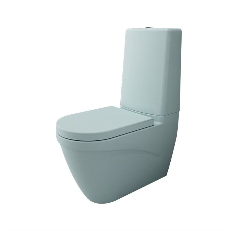 Bocchi Taormina Arch Toilet Bowl Set - Light Blue Matte #338222